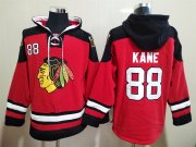 Wholesale Cheap Men's Chicago Blackhawks #88 Patrick Kane NEW Red Stitched Hoodie