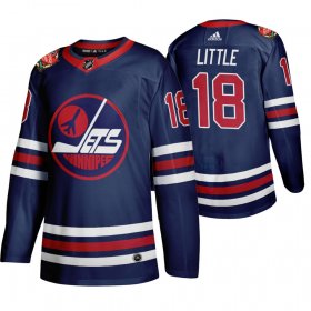 Wholesale Cheap Winnipeg Jets #18 Bryan Little Men\'s 2019-20 Heritage Classic Wha Navy Stitched NHL Jersey