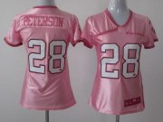 Wholesale Cheap Nike Vikings #28 Adrian Peterson New Pink Women's Be Luv'd Stitched NFL Elite Jersey