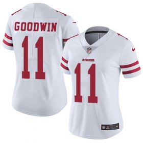 Wholesale Cheap Nike 49ers #11 Marquise Goodwin White Women\'s Stitched NFL Vapor Untouchable Limited Jersey