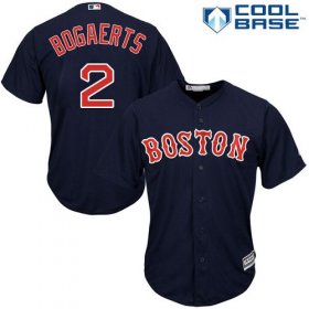 Wholesale Cheap Red Sox #2 Xander Bogaerts Navy Blue Cool Base Stitched Youth MLB Jersey