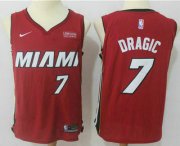 Wholesale Cheap Men's Miami Heat #7 Goran Dragic Red 2017-2018 Nike Swingman Ultimate Software Stitched NBA Jersey