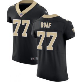 Wholesale Cheap Nike Saints #77 Willie Roaf Black Team Color Men\'s Stitched NFL Vapor Untouchable Elite Jersey