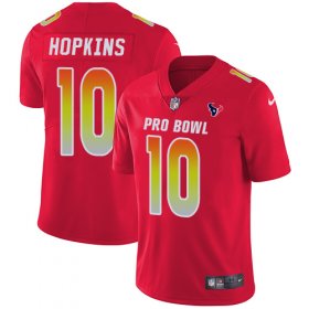 Wholesale Cheap Nike Texans #10 DeAndre Hopkins Red Men\'s Stitched NFL Limited AFC 2018 Pro Bowl Jersey