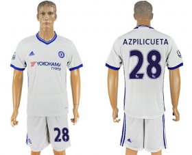 Wholesale Cheap Chelsea #28 Azpilicueta White Soccer Club Jersey