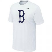 Wholesale Cheap MLB Boston Red Sox Heathered Nike Blended T-Shirt White