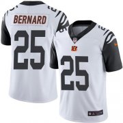 Wholesale Cheap Nike Bengals #25 Giovani Bernard White Men's Stitched NFL Limited Rush Jersey