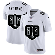 Wholesale Cheap Las Vegas Raiders Custom White Men's Nike Team Logo Dual Overlap Limited NFL Jersey