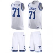 Wholesale Cheap Nike Cowboys #71 La'el Collins White Men's Stitched NFL Limited Tank Top Suit Jersey