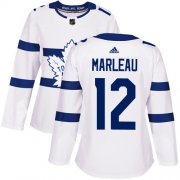 Wholesale Cheap Adidas Maple Leafs #12 Patrick Marleau White Authentic 2018 Stadium Series Women's Stitched NHL Jersey