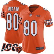 Wholesale Cheap Nike Bears #80 Trey Burton Orange Women's Stitched NFL Limited Rush 100th Season Jersey