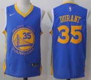 Wholesale Cheap Men's Golden State Warriors #35 Kevin Durant Royal Blue 2017-2018 Nike Swingman Stitched NBA Jersey