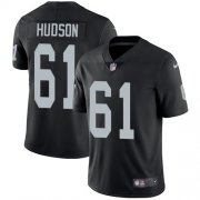 Wholesale Cheap Nike Raiders #61 Rodney Hudson Black Team Color Men's Stitched NFL Vapor Untouchable Limited Jersey