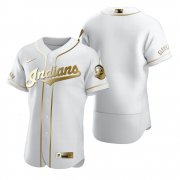 Wholesale Cheap Cleveland Indians Blank White Nike Men's Authentic Golden Edition MLB Jersey
