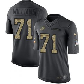 Wholesale Cheap Nike Redskins #71 Trent Williams Black Men\'s Stitched NFL Limited 2016 Salute to Service Jersey