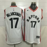 Wholesale Cheap Men's Toronto Raptors #17 Jonas Valanciunas White New NBA Rev 30 Swingman Jersey