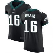 Wholesale Cheap Nike Eagles #16 Mack Hollins Black Alternate Men's Stitched NFL Vapor Untouchable Elite Jersey