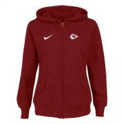 Wholesale Cheap Nike Kansas City Chiefs Ladies Tailgater Full Zip Hoodie Red