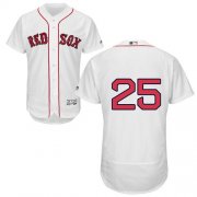 Wholesale Cheap Red Sox #25 Jackie Bradley Jr White Flexbase Authentic Collection Stitched MLB Jersey