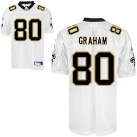 Wholesale Cheap Saints #80 Jimmy Graham White Stitched NFL Jersey