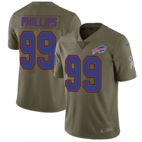 Wholesale Cheap Nike Bills #99 Harrison Phillips Olive Men\'s Stitched NFL Limited 2017 Salute To Service Jersey