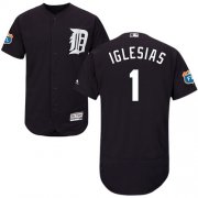 Wholesale Cheap Tigers #1 Jose Iglesias Navy Blue Flexbase Authentic Collection Stitched MLB Jersey
