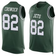 Wholesale Cheap Nike Jets #82 Jamison Crowder Green Team Color Men's Stitched NFL Limited Tank Top Jersey