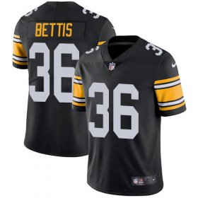 Wholesale Cheap Nike Steelers #36 Jerome Bettis Black Alternate Men\'s Stitched NFL Vapor Untouchable Limited Jersey