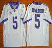 Wholesale Cheap TCU Horned Frogs #5 LaDainian Tomlinson White 2015 College Football Jersey