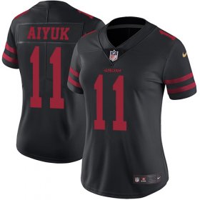 Wholesale Cheap Nike 49ers #11 Brandon Aiyuk Black Alternate Women\'s Stitched NFL Vapor Untouchable Limited Jersey