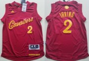 Cheap Youth Cleveland Cavaliers #2 Kyrie Irving adidas Burgundy Red 2016 Christmas Day Stitched NBA Swingman Jersey