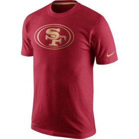 Wholesale Cheap Men\'s San Francisco 49ers Nike Scarlet Championship Drive Gold Collection Performance T-Shirt