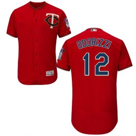 Wholesale Cheap Twins #12 Jake Odorizzi Red Flexbase Authentic Collection Stitched MLB Jersey