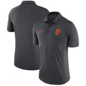 Wholesale Cheap Men\'s San Francisco Giants Nike Anthracite Franchise Polo