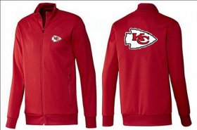 Wholesale Cheap NFL Kansas City Chiefs Team Logo Jacket Red_1