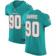 Wholesale Cheap Nike Dolphins #90 Charles Harris Aqua Green Team Color Men's Stitched NFL Vapor Untouchable Elite Jersey