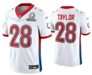 Wholesale Cheap Men's Indianapolis Colts #28 Jonathan Taylor White 2022 Pro Bowl Vapor Untouchable Stitched Limited Jersey