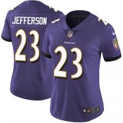 Wholesale Cheap Nike Ravens #23 Tony Jefferson Purple Team Color Women's Stitched NFL Vapor Untouchable Limited Jersey