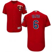 Wholesale Cheap Twins #6 Tony Oliva Red Flexbase Authentic Collection Stitched MLB Jersey