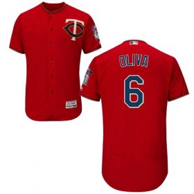 Wholesale Cheap Twins #6 Tony Oliva Red Flexbase Authentic Collection Stitched MLB Jersey