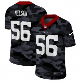 Cheap Indianapolis Colts #56 Quenton Nelson Men\'s Nike 2020 Black CAMO Vapor Untouchable Limited Stitched NFL Jersey