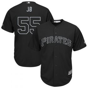 Wholesale Cheap Pirates #55 Josh Bell Black \"JB\" Players Weekend Cool Base Stitched MLB Jersey