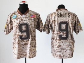 Wholesale Cheap Nike Saints #9 Drew Brees Camo Men\'s Stitched NFL New Elite USMC Jersey