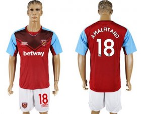 Wholesale Cheap West Ham United #18 Amalfitano Home Soccer Club Jersey