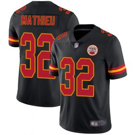 Wholesale Cheap Nike Chiefs #32 Tyrann Mathieu Black Men\'s Stitched NFL Limited Rush Jersey