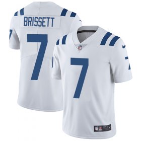 Wholesale Cheap Nike Colts #7 Jacoby Brissett White Men\'s Stitched NFL Vapor Untouchable Limited Jersey