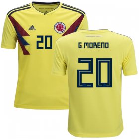 Wholesale Cheap Colombia #20 G.Moreno Home Kid Soccer Country Jersey