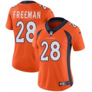 Wholesale Cheap Nike Broncos #28 Royce Freeman Orange Team Color Women's Stitched NFL Vapor Untouchable Limited Jersey