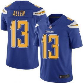 Wholesale Cheap Nike Chargers #13 Keenan Allen Electric Blue Men\'s Stitched NFL Limited Rush Jersey