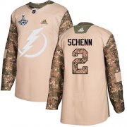 Cheap Adidas Lightning #2 Luke Schenn Camo Authentic 2017 Veterans Day 2020 Stanley Cup Champions Stitched NHL Jersey